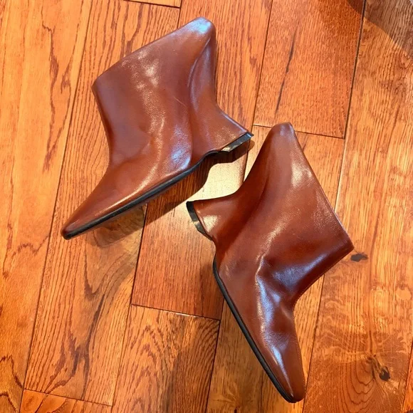 Dries Van Noten Brown Leather Mules